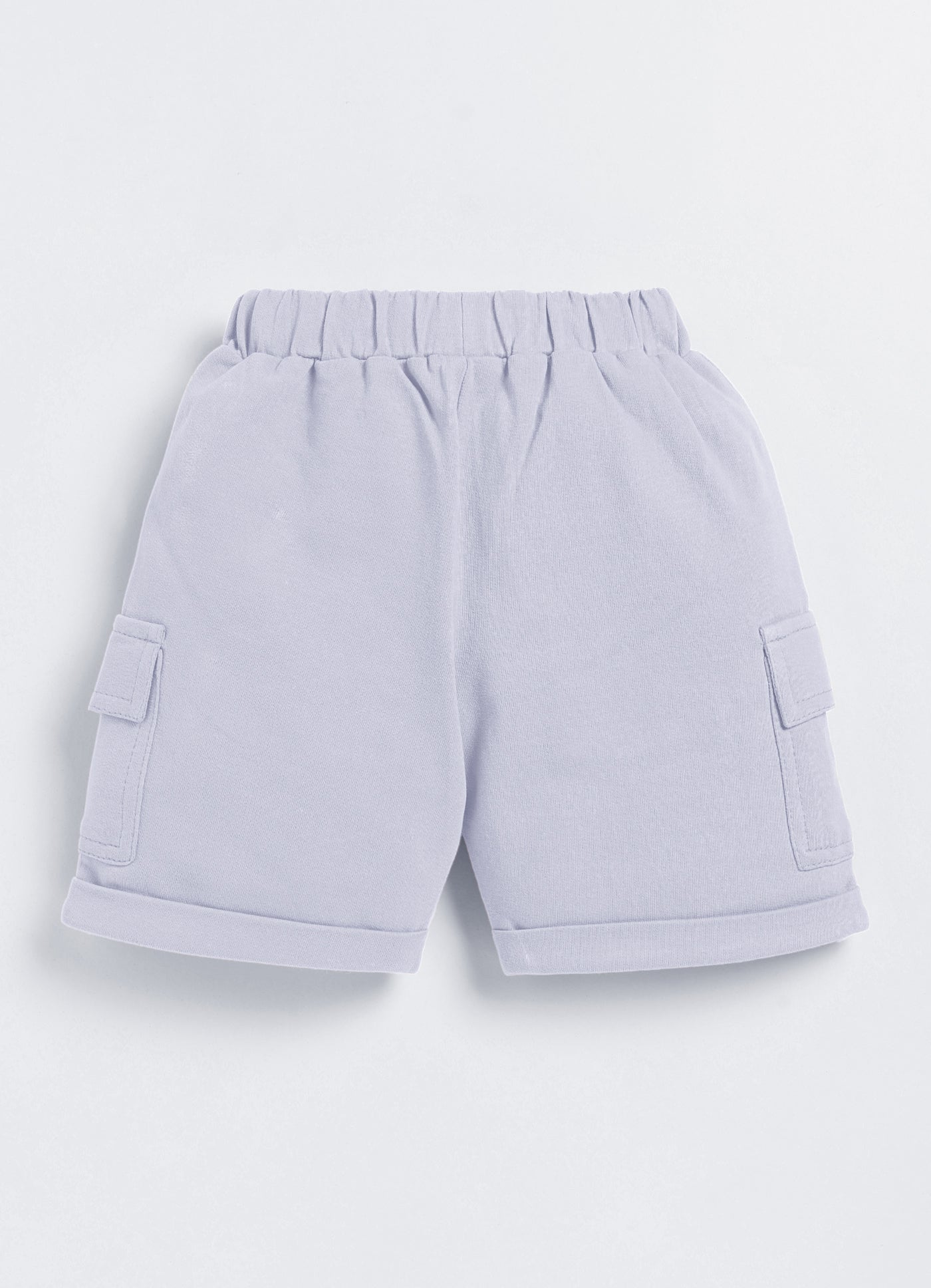 Short For Boys Casual Solid Cotton Blend  (Grey, Pack of 1)