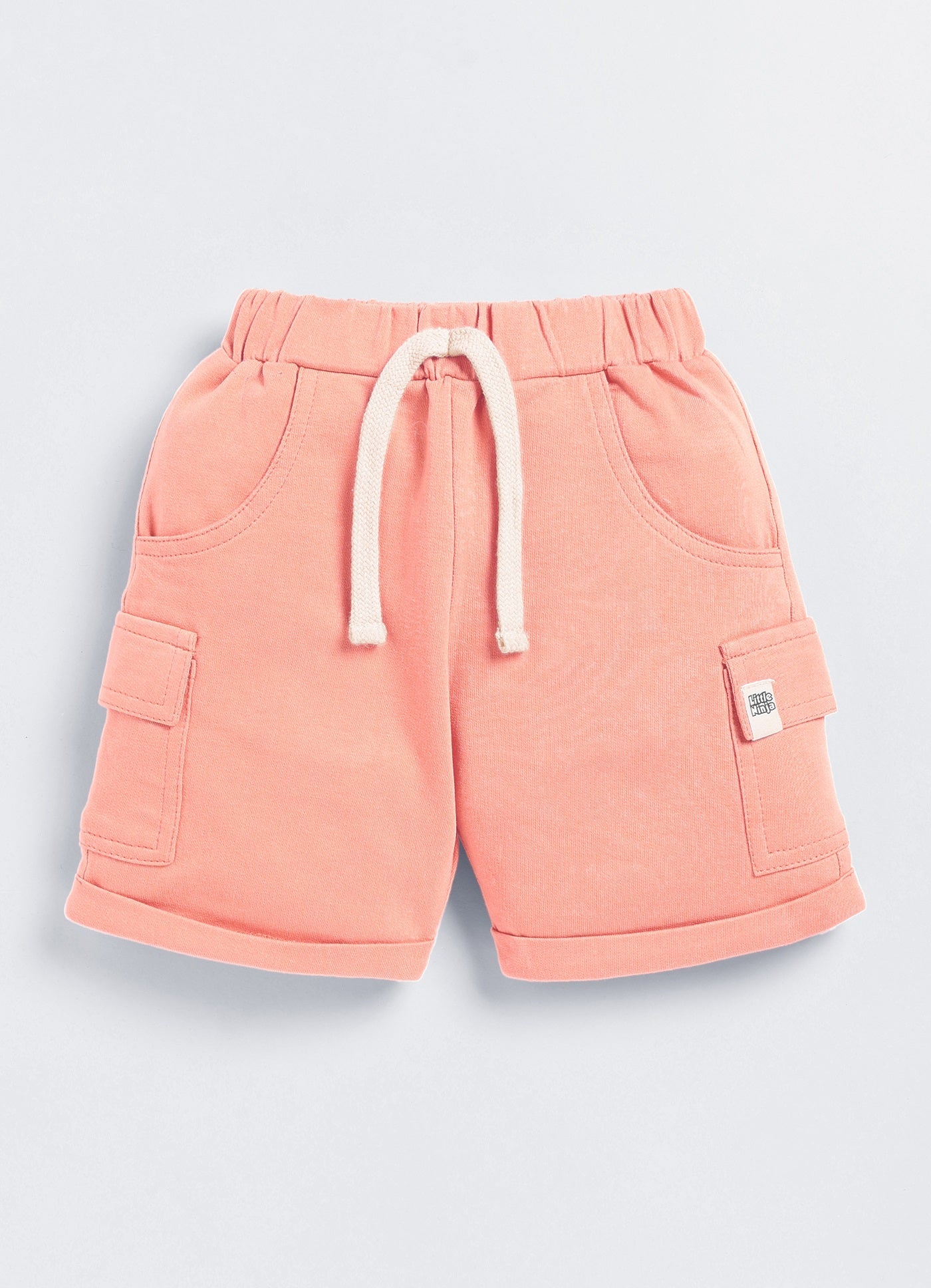 Short For Boys Casual Solid Cotton Blend  (Orange, Pack of 1)