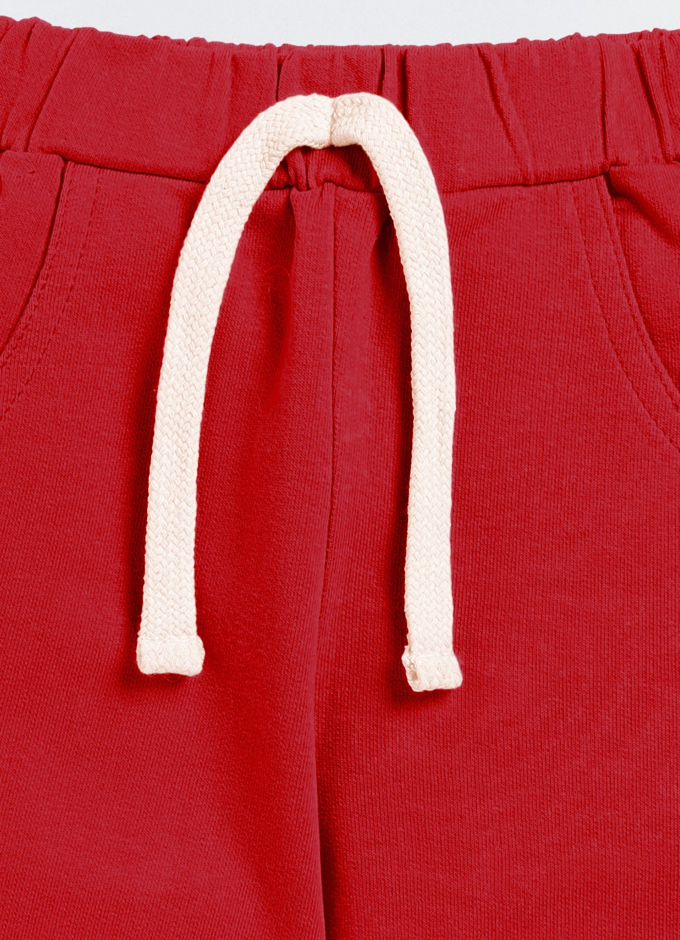 Short For Boys Casual Solid Cotton Blend  (Red, Pack of 1)