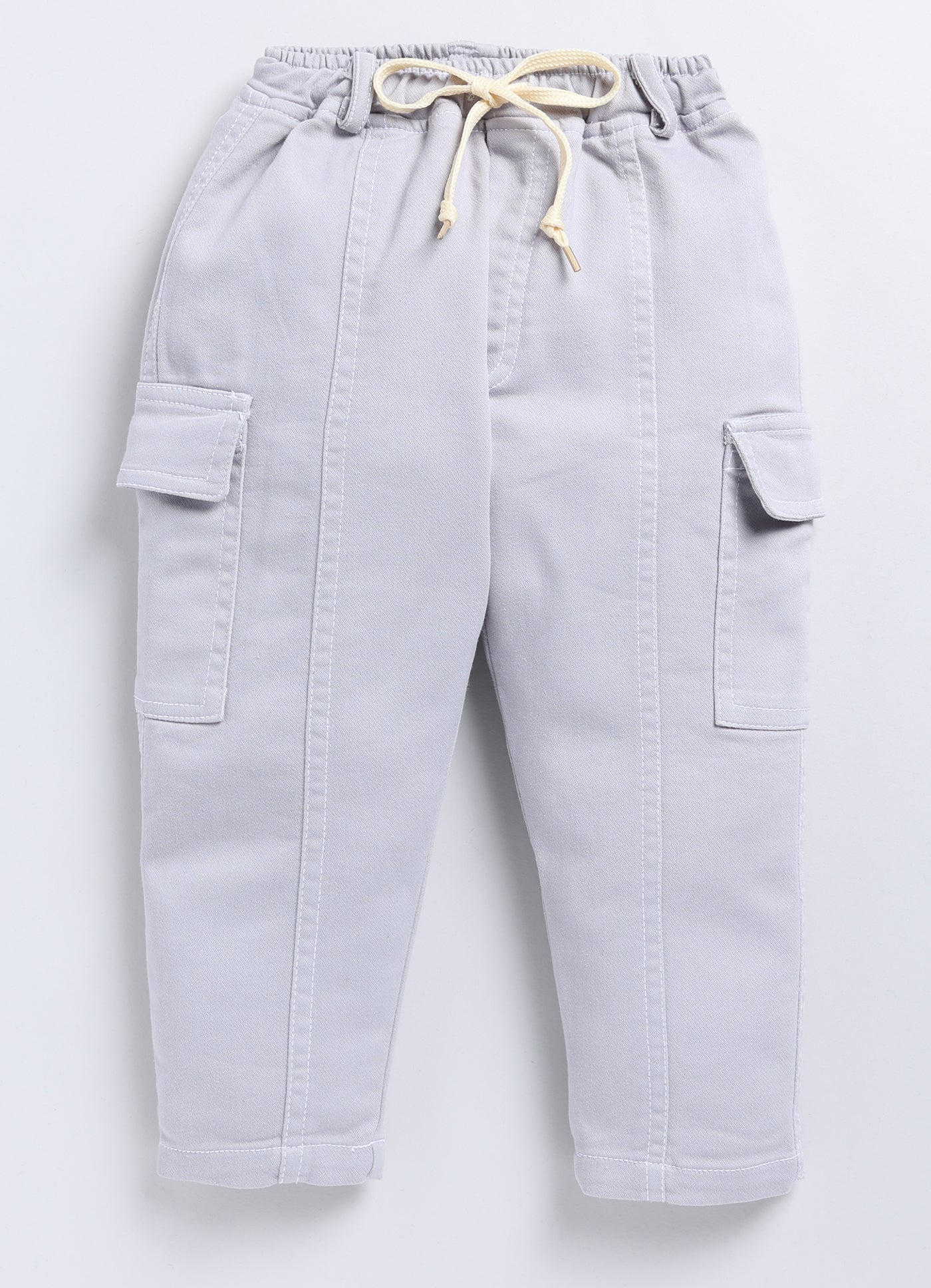 Baby Boys Jogger Fit Mid Rise Grey Jeans