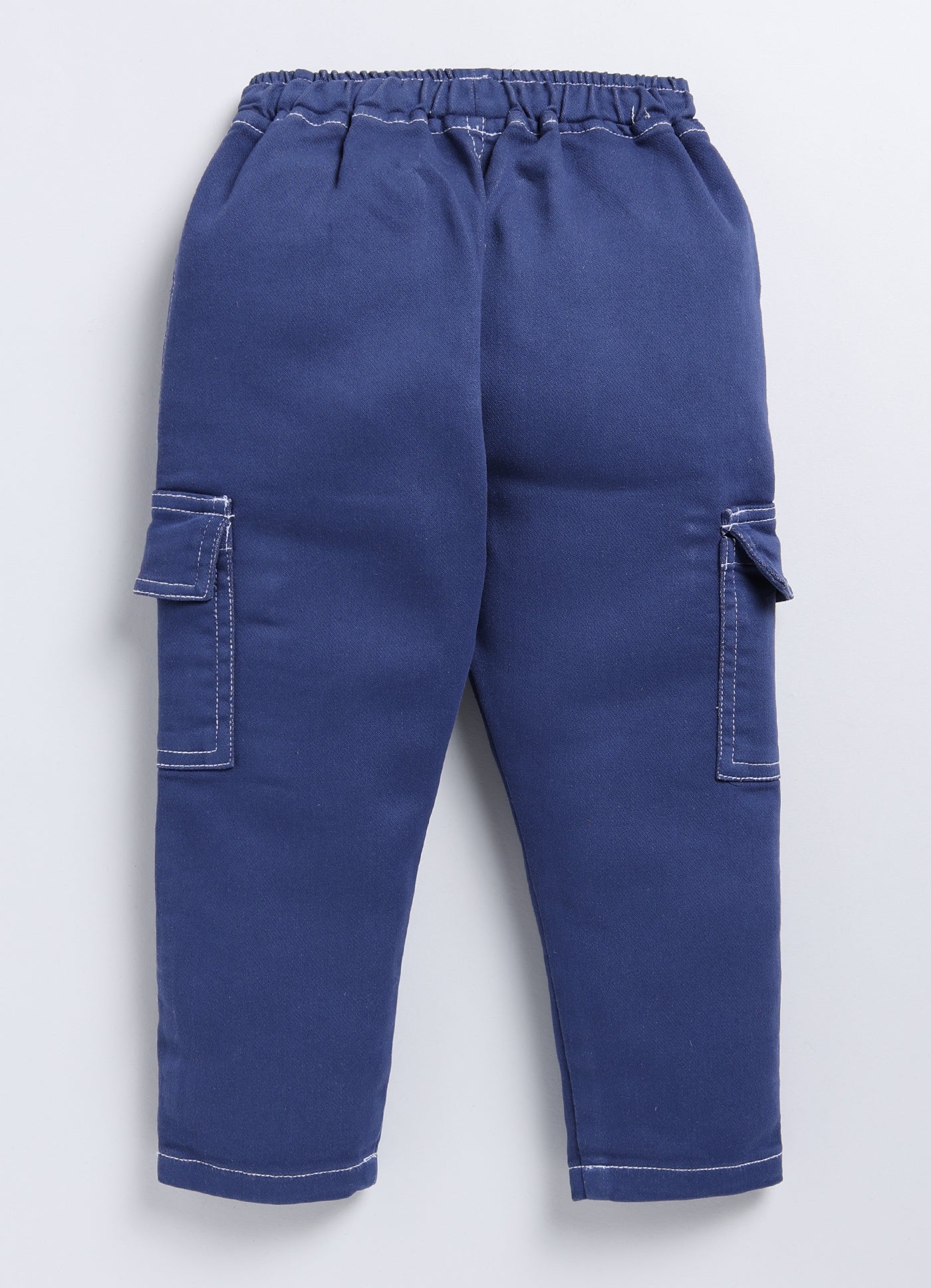 Boys Jogger Fit Mid Rise Dark Blue Jeans