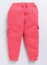 Boys Jogger Fit Mid Rise Red Jeans