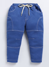 Boys Jogger Fit Mid Rise Blue Jeans