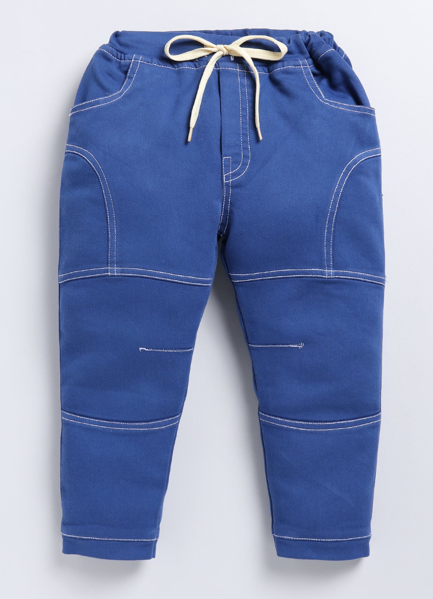 Boys Jogger Fit Mid Rise Blue Jeans