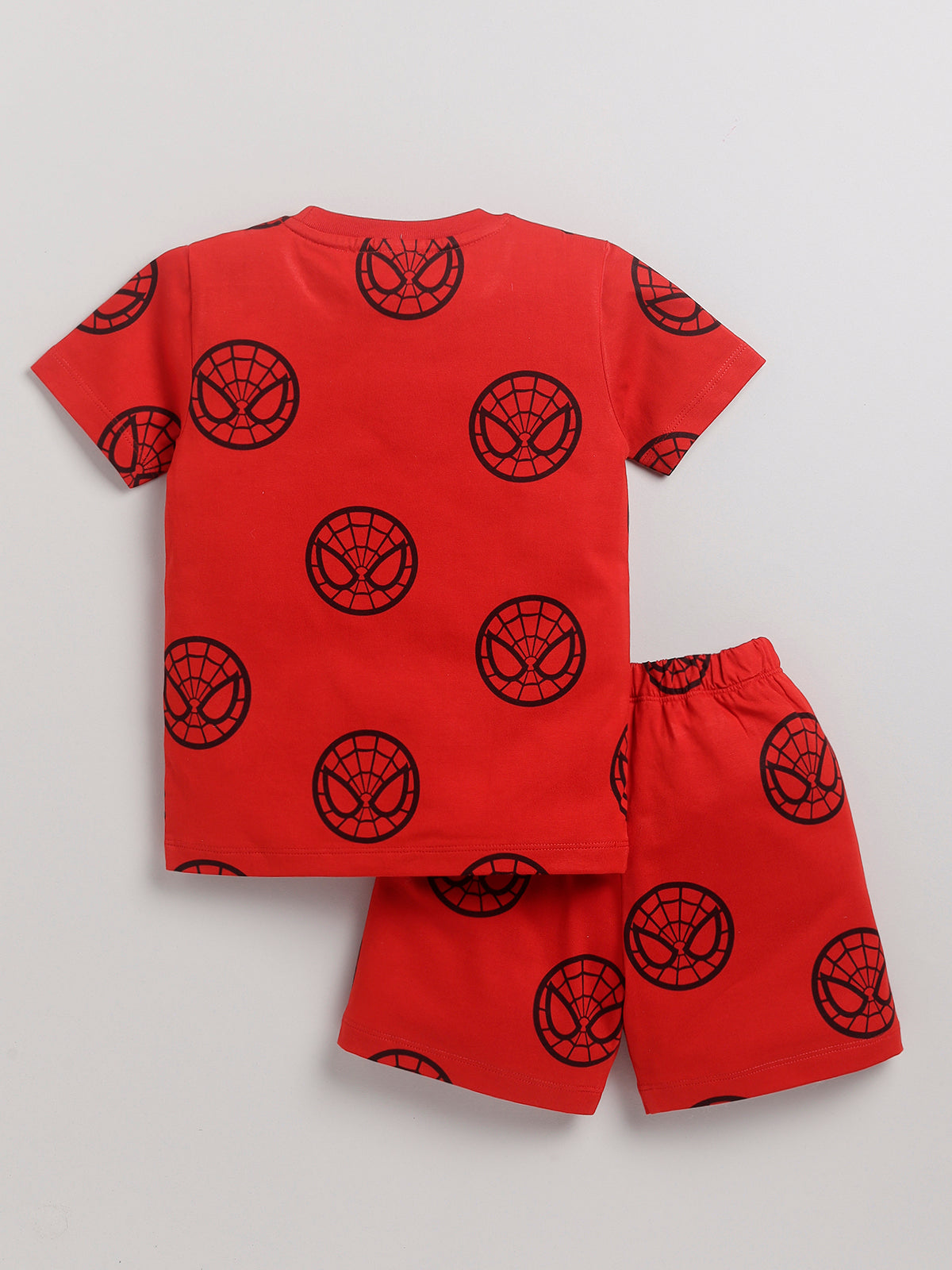 Boys Avengers Casual T-shirt Shorts  (RED)