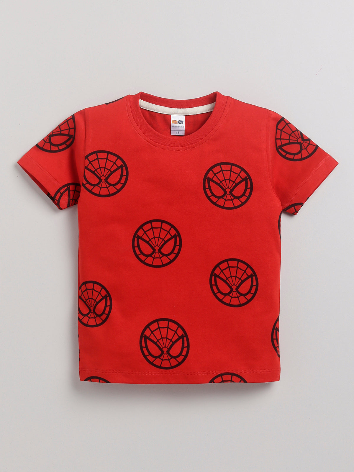 Boys Avengers Casual T-shirt Shorts  (RED)