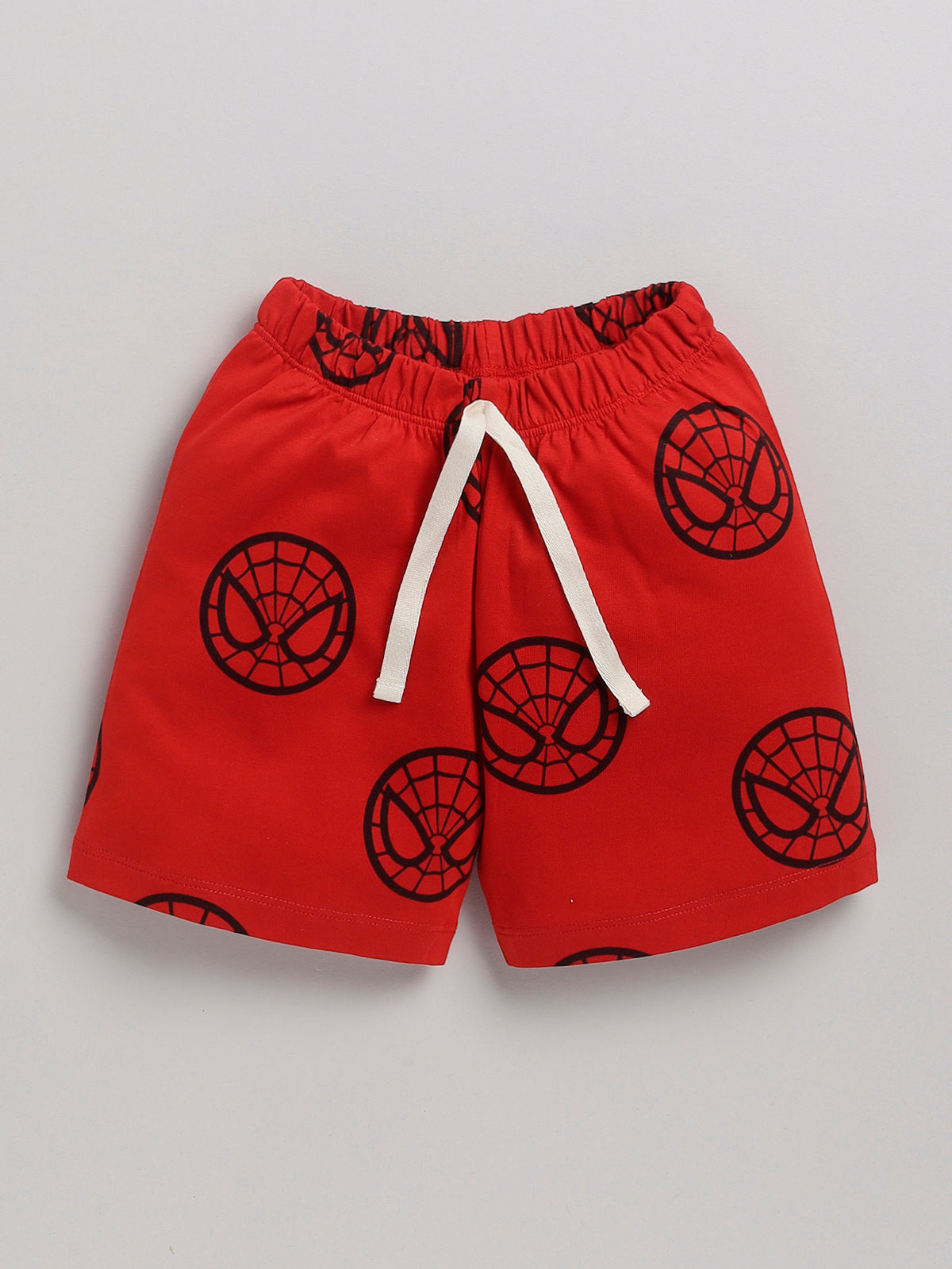 Boys Avengers Casual T-shirt Shorts  (RED)