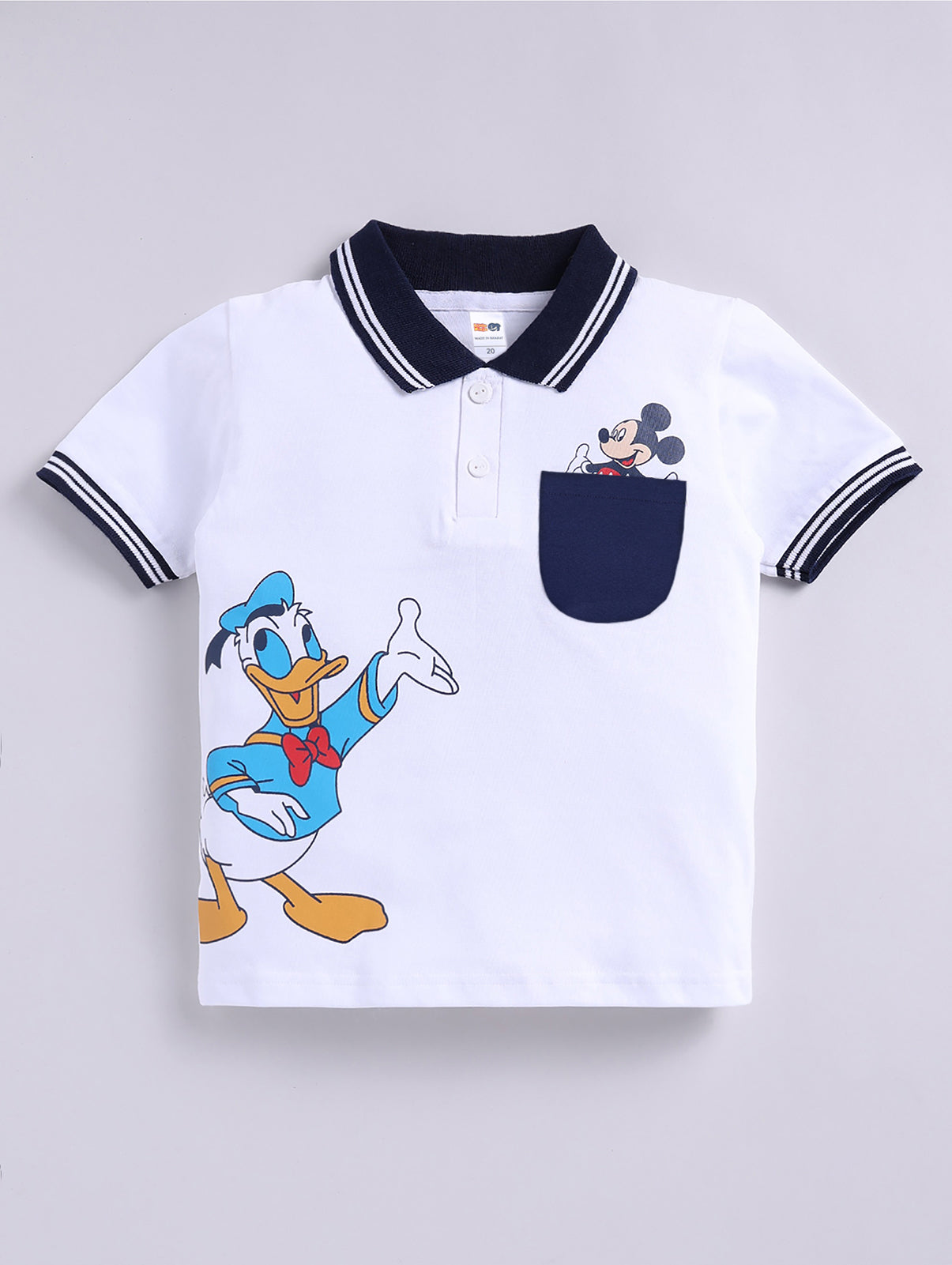 Boys Casual T-shirt Shorts  (NAVY ALL)