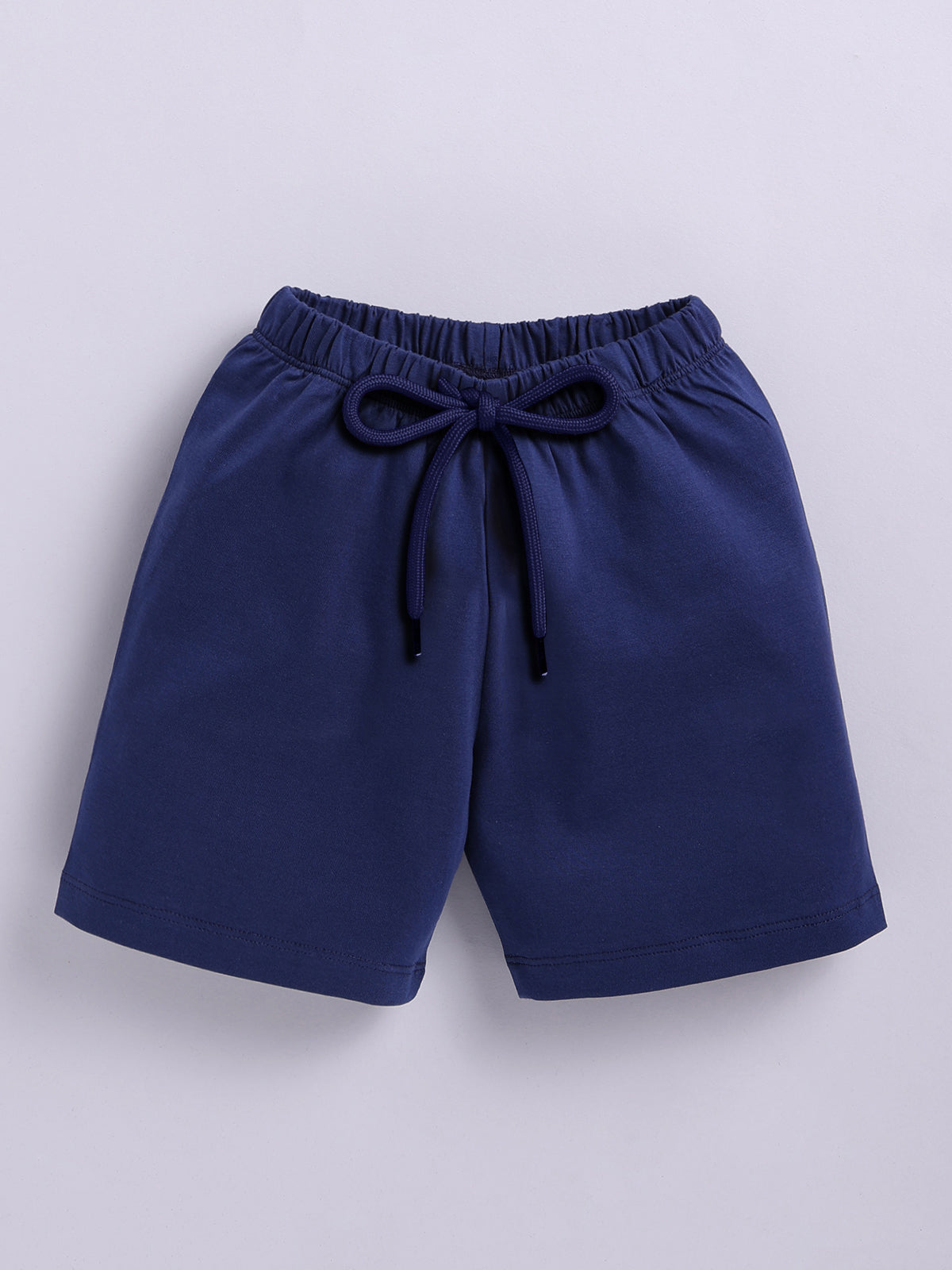Boys Casual T-shirt Shorts  (NAVY ALL)