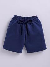 Boys Casual T-shirt Shorts  (NAVY ALL)