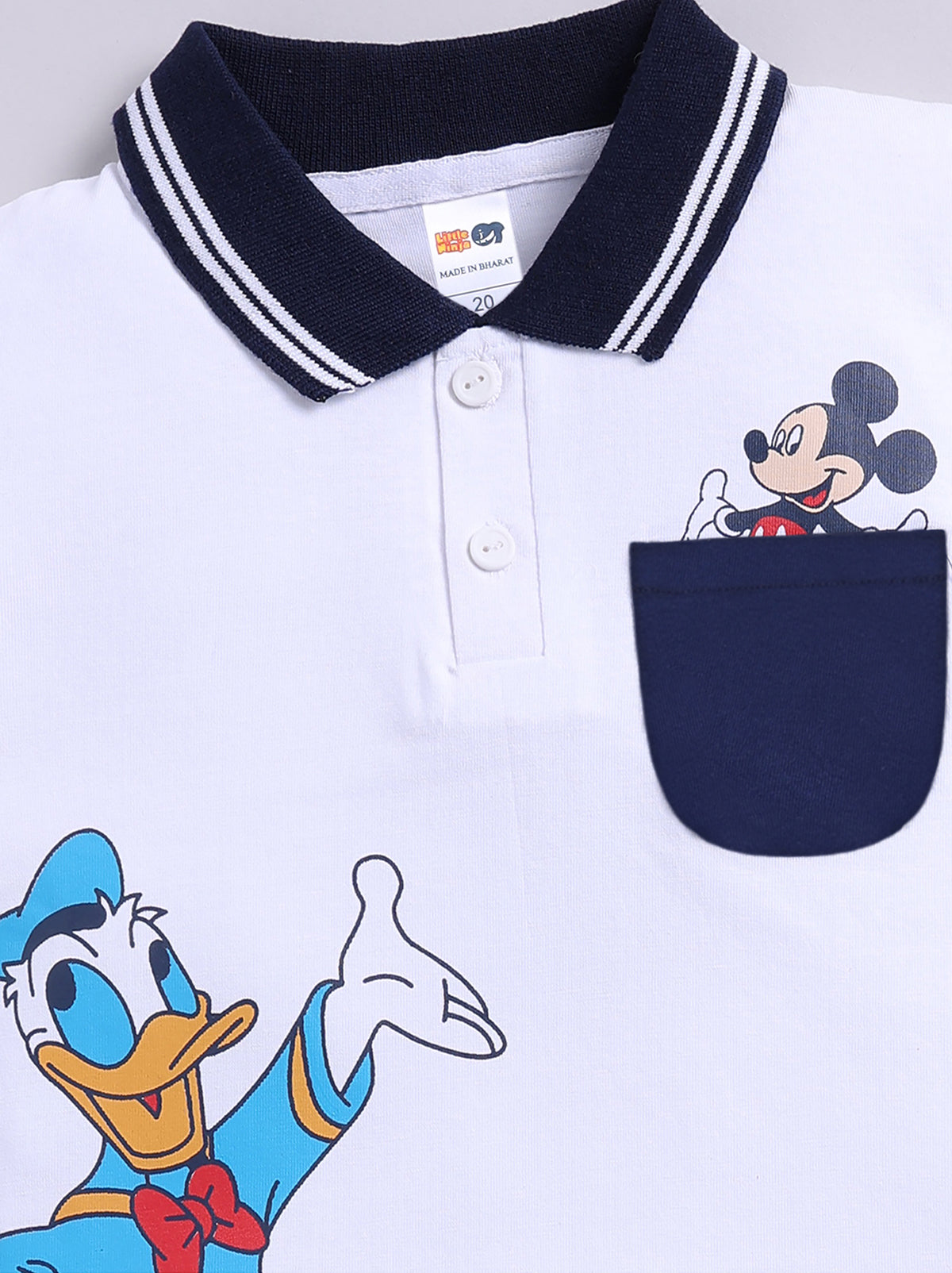 Boys Casual T-shirt Shorts  (NAVY ALL)