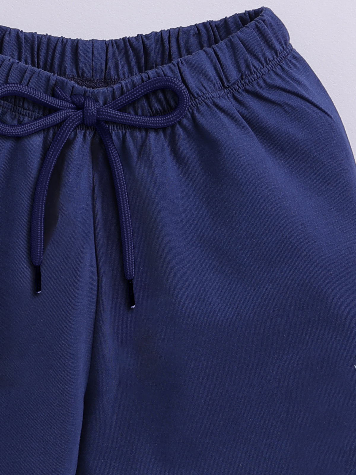 Boys Casual T-shirt Shorts  (NAVY ALL)