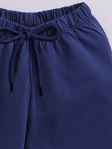 Boys Casual T-shirt Shorts  (NAVY ALL)