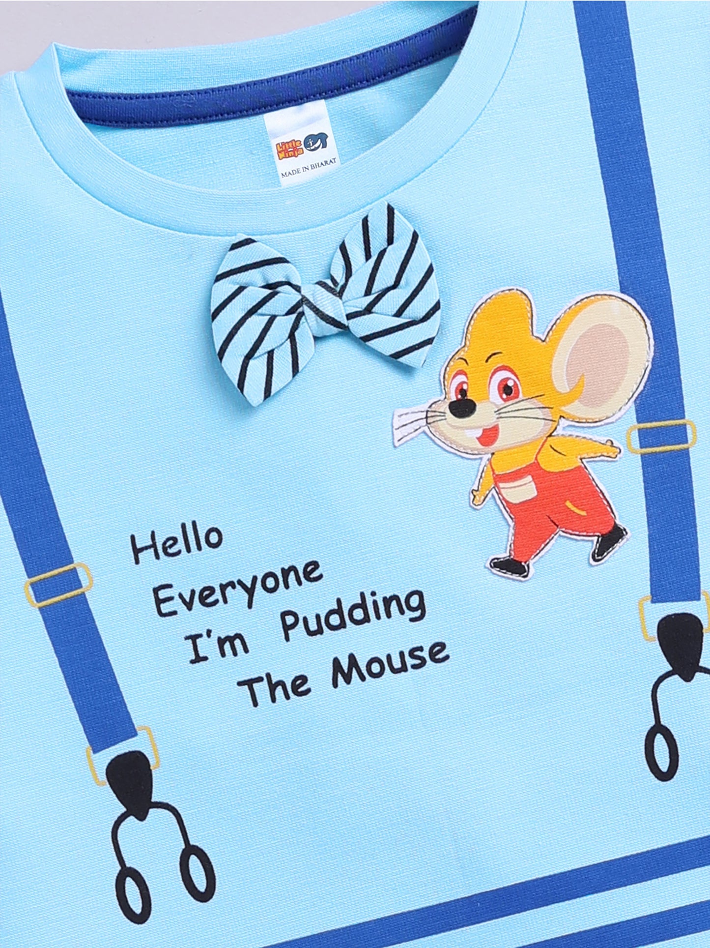 Boys Casual T-shirt Shorts  (SKY)