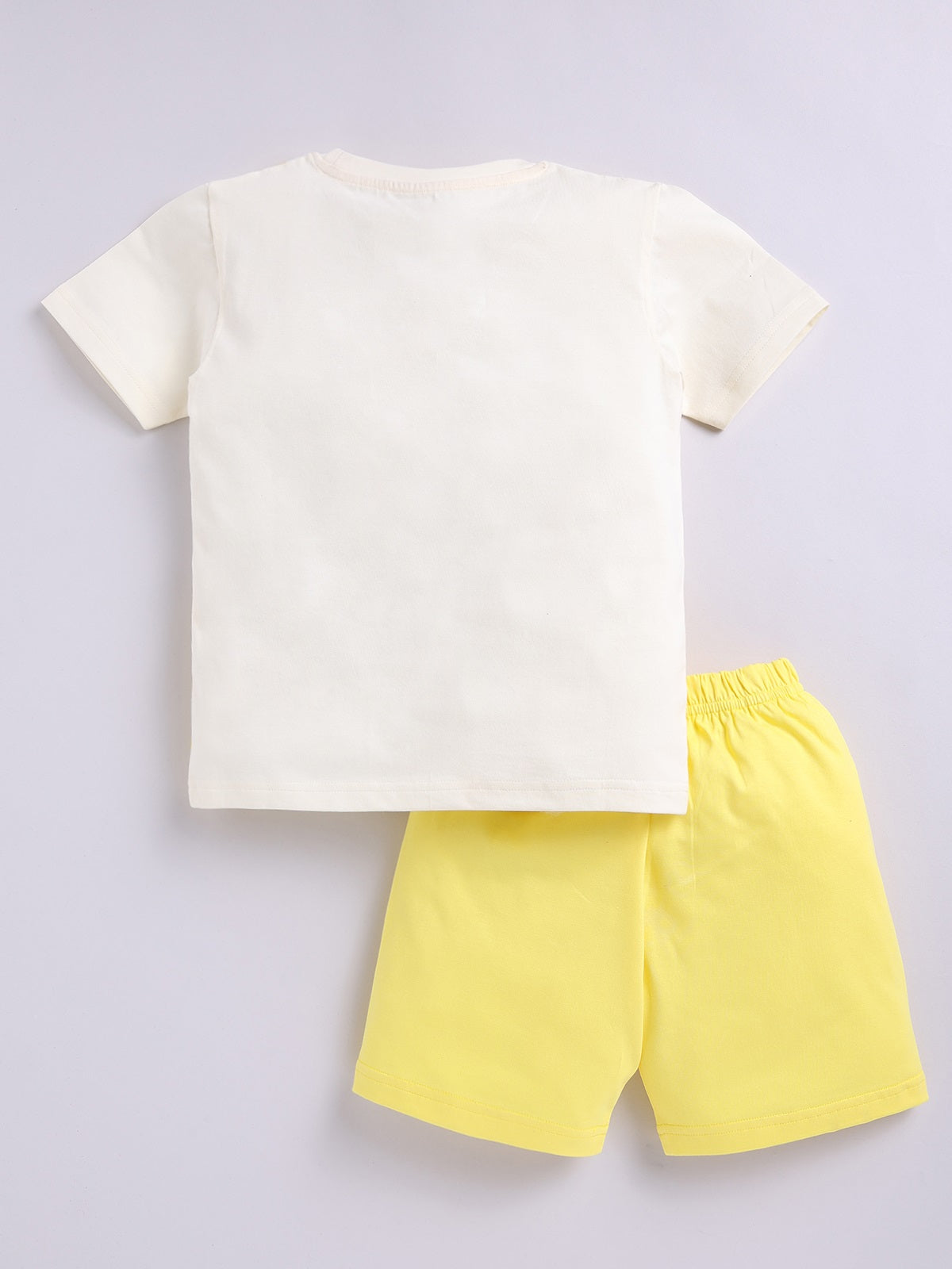 Boys Casual T-shirt Shorts  (YELLOW)