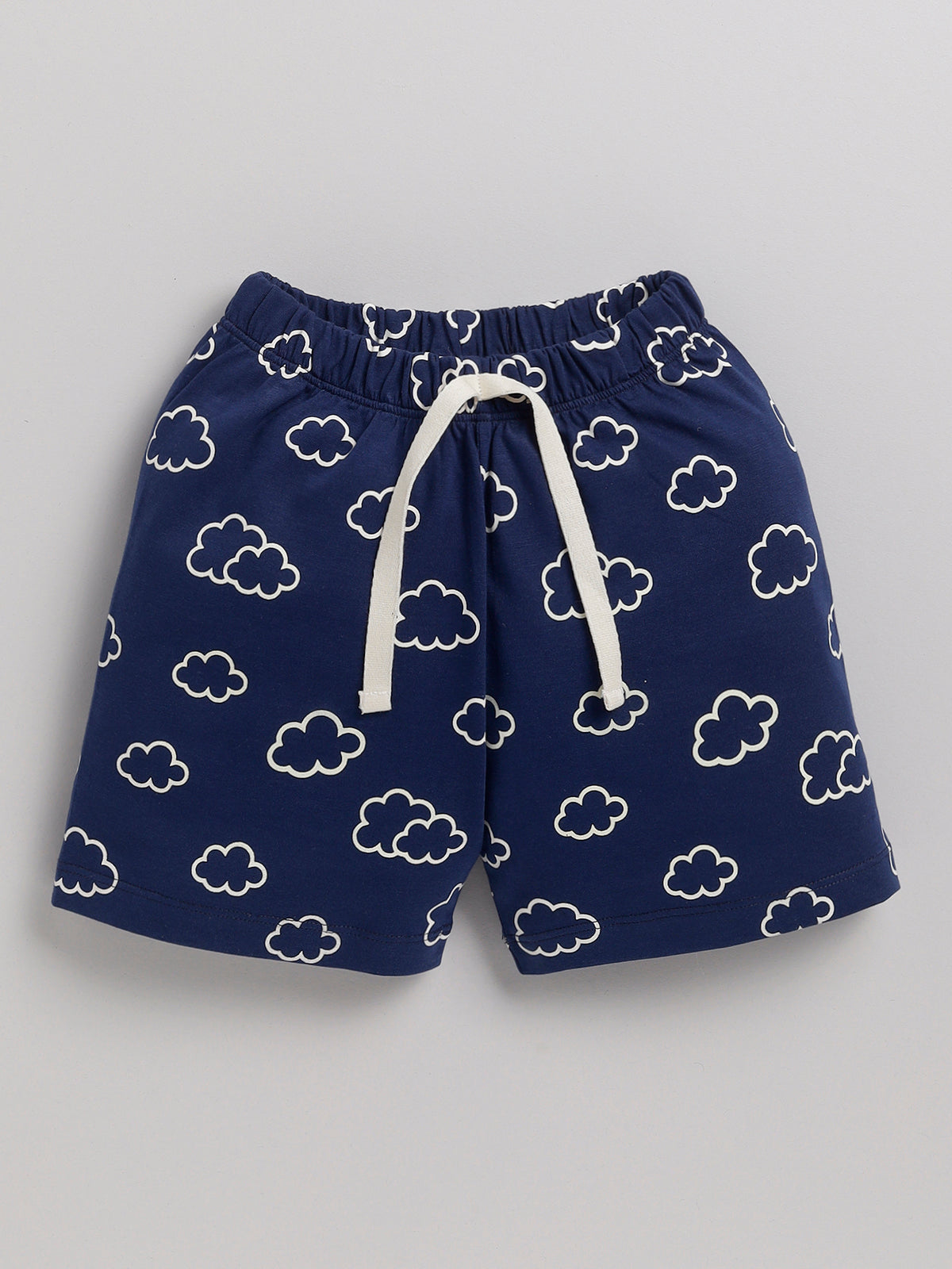 Boys Casual T-shirt Shorts  (NAVY)