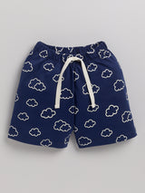 Boys Casual T-shirt Shorts  (NAVY)