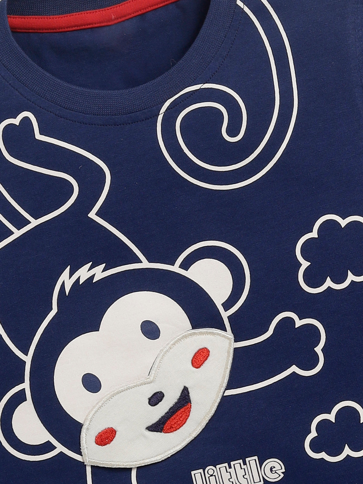 Boys Casual T-shirt Shorts  (NAVY)