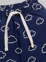 Boys Casual T-shirt Shorts  (NAVY)