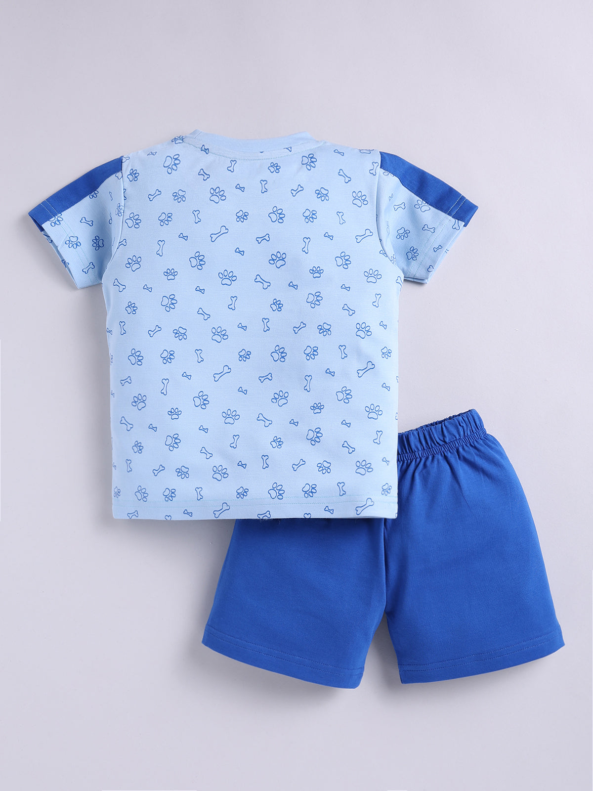 Boys Casual T-shirt Shorts  (SKY)