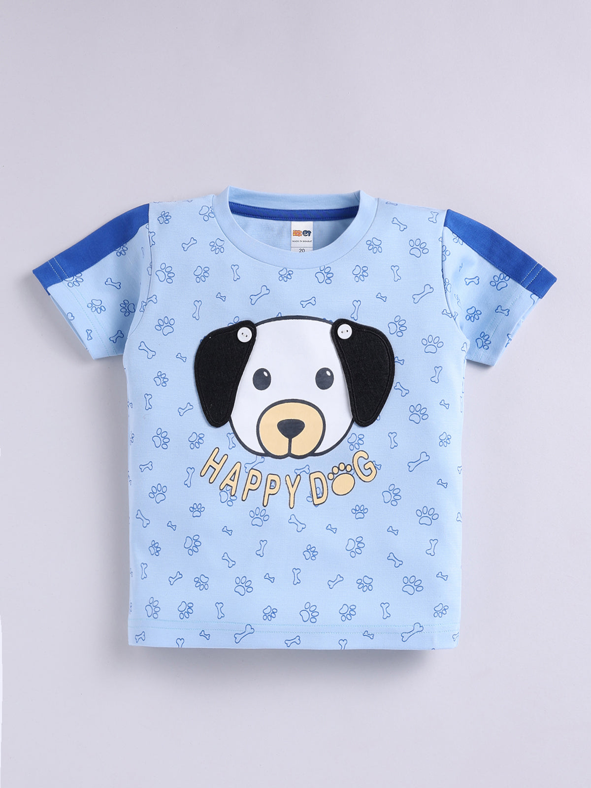 Boys Casual T-shirt Shorts  (SKY)