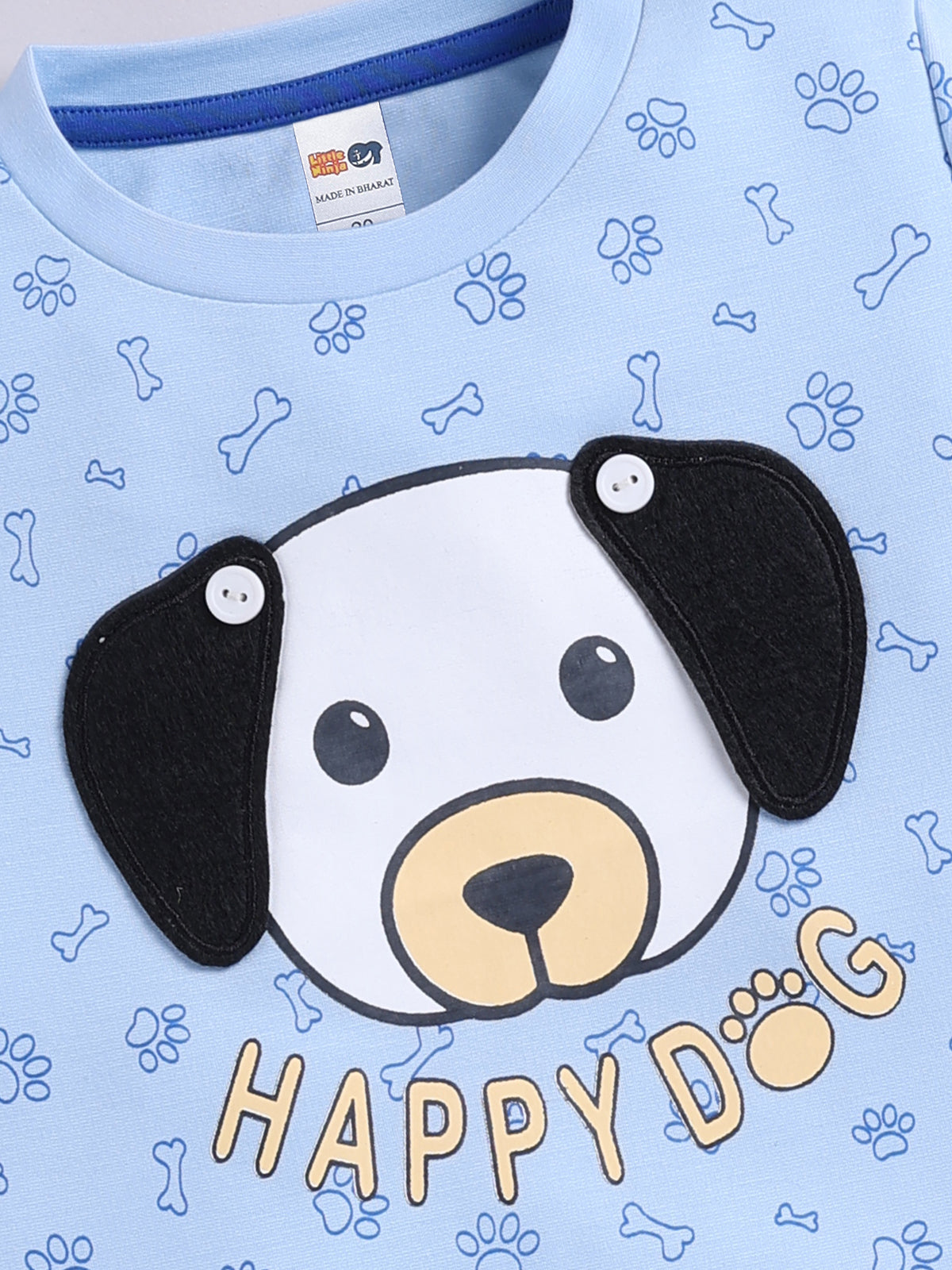 Boys Casual T-shirt Shorts  (SKY)