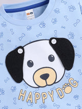 Boys Casual T-shirt Shorts  (SKY)