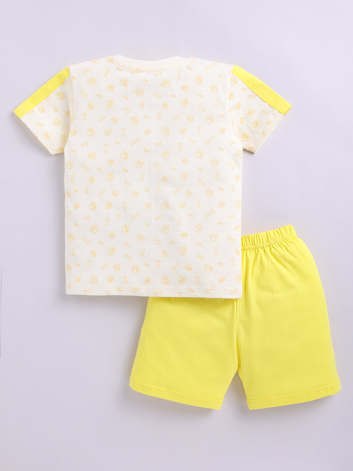 Boys Casual T-shirt Shorts  (YELLOW)