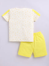 Boys Casual T-shirt Shorts  (YELLOW)