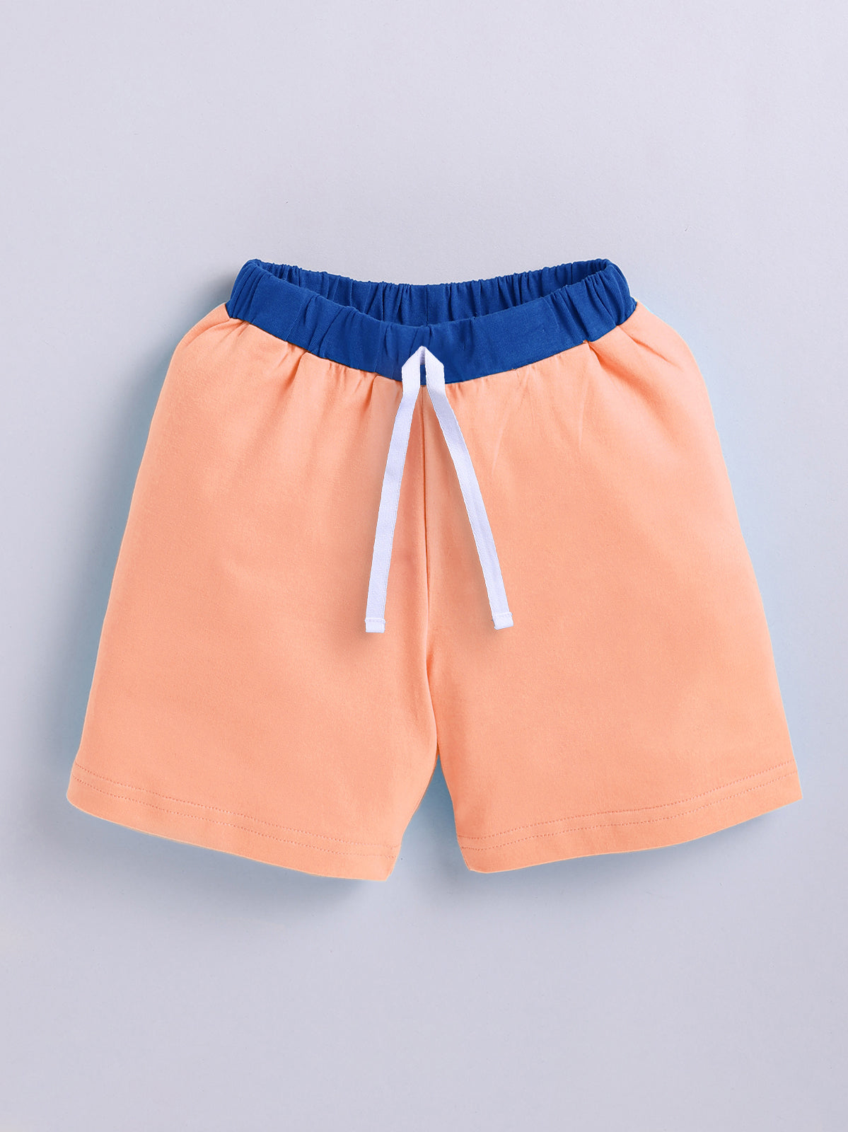 Boys Casual T-shirt Shorts  (PEACH)