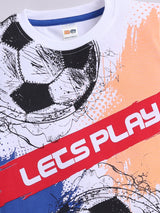 Boys Casual T-shirt Shorts  (PEACH)