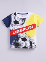 Boys Casual T-shirt Shorts  (YELLOW)