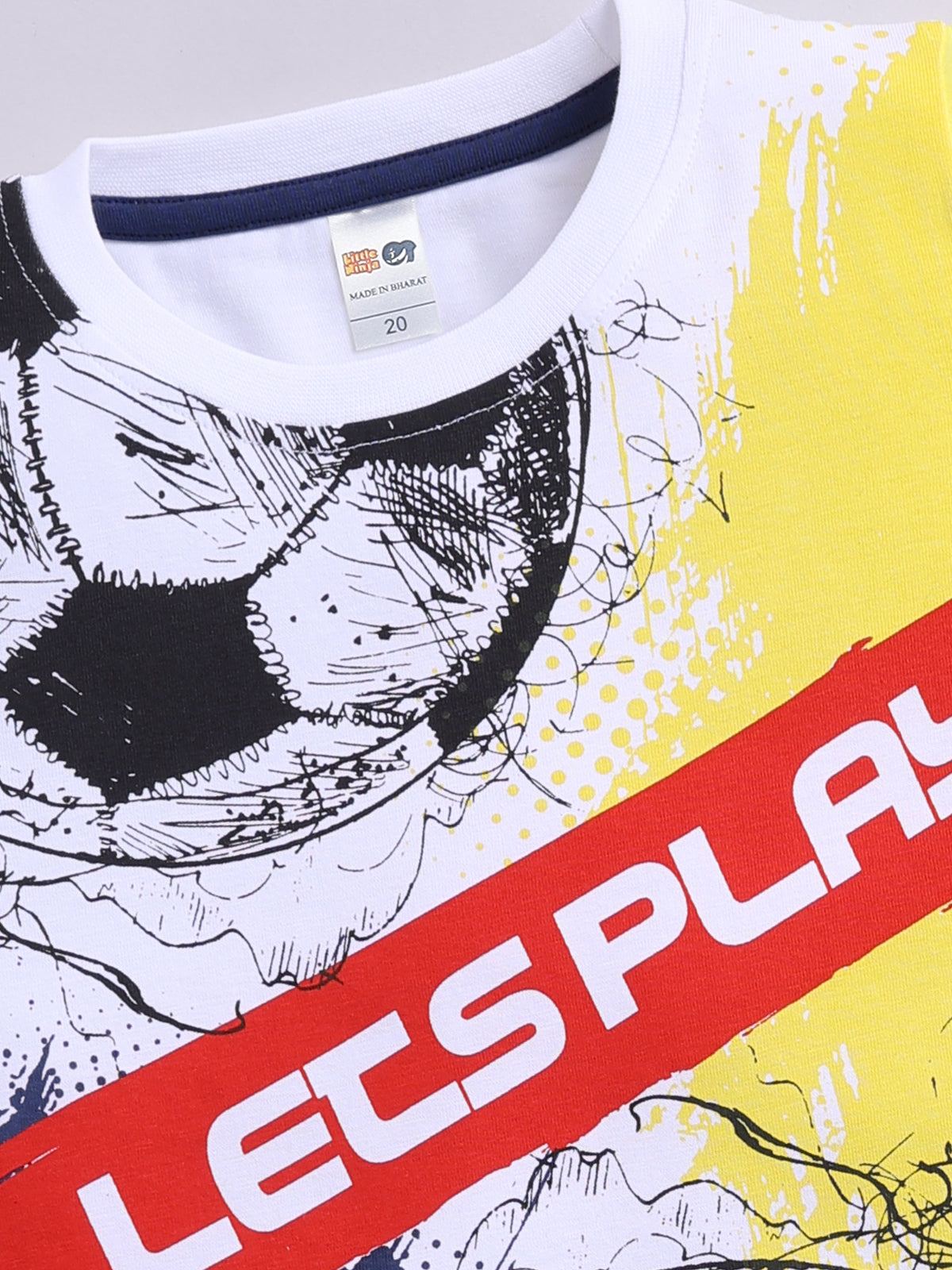 Boys Casual T-shirt Shorts  (YELLOW)