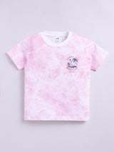 Boys Casual T-shirt Shorts  (PINK)