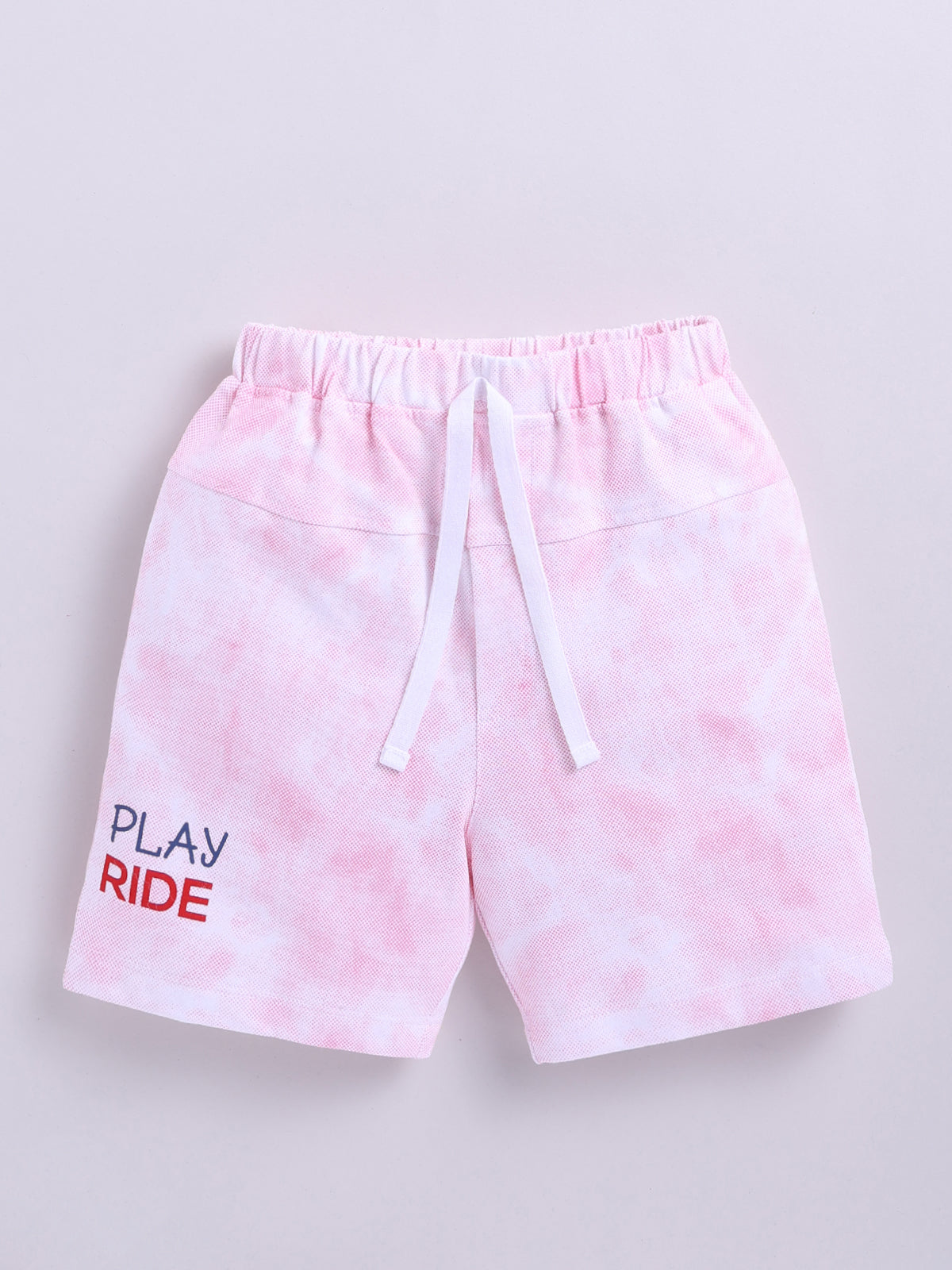 Boys Casual T-shirt Shorts  (PINK)