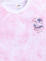 Boys Casual T-shirt Shorts  (PINK)