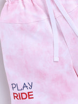 Boys Casual T-shirt Shorts  (PINK)