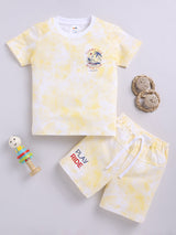 Boys Casual T-shirt Shorts  (YELLOW)