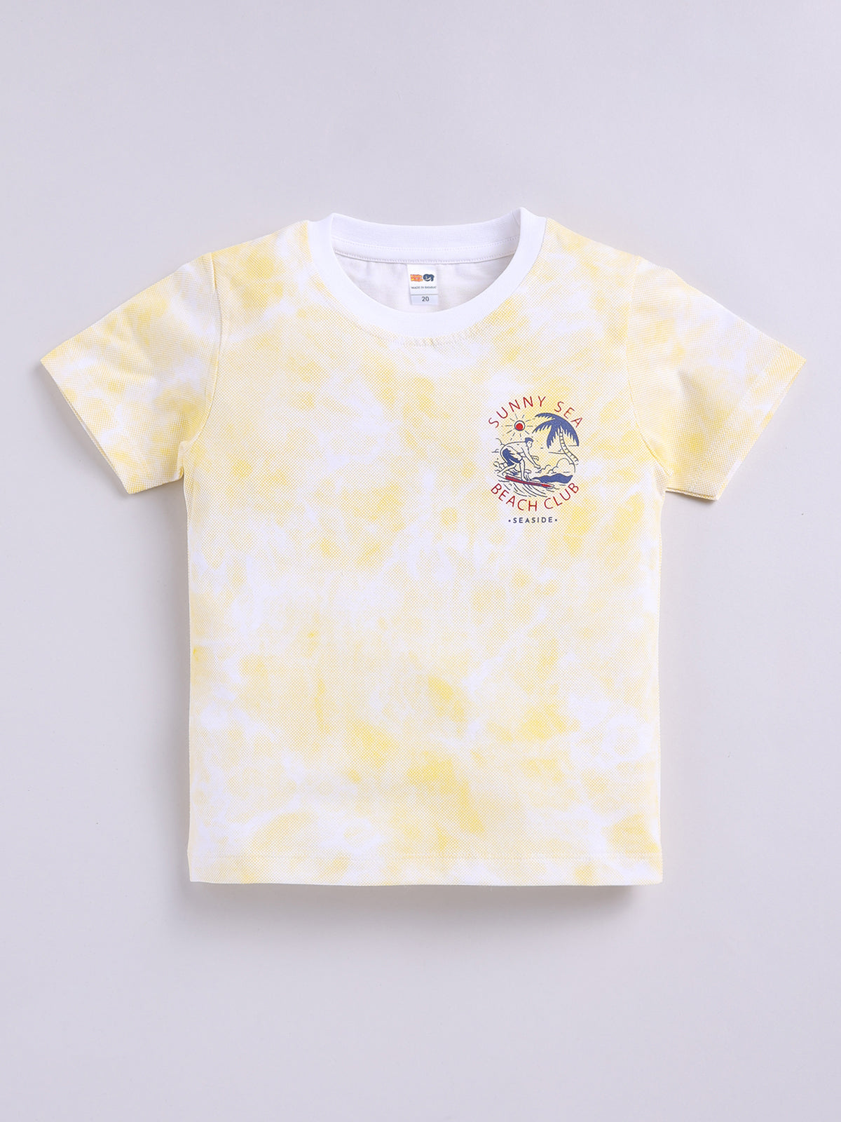 Boys Casual T-shirt Shorts  (YELLOW)