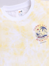 Boys Casual T-shirt Shorts  (YELLOW)