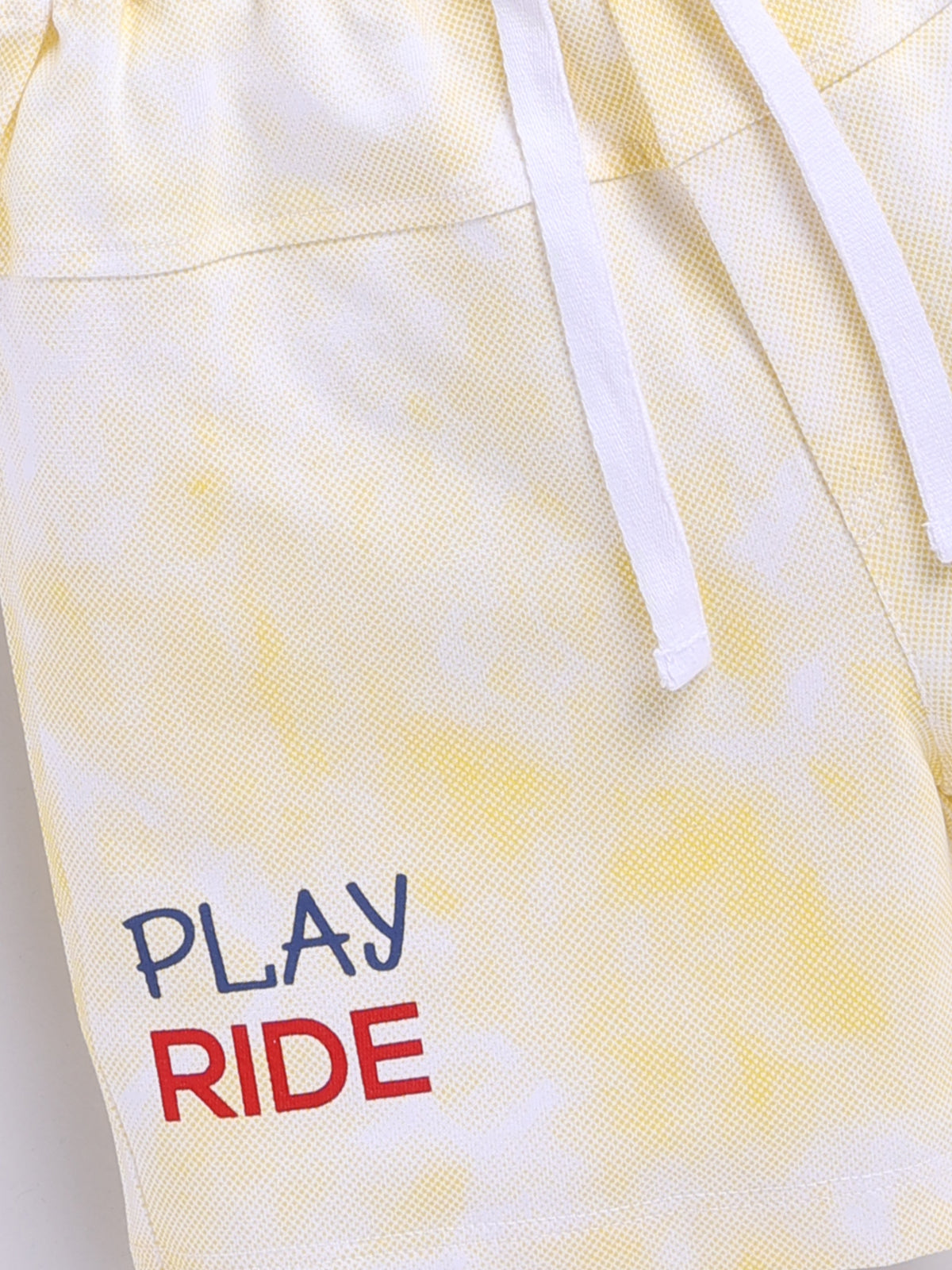 Boys Casual T-shirt Shorts  (YELLOW)