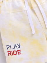 Boys Casual T-shirt Shorts  (YELLOW)