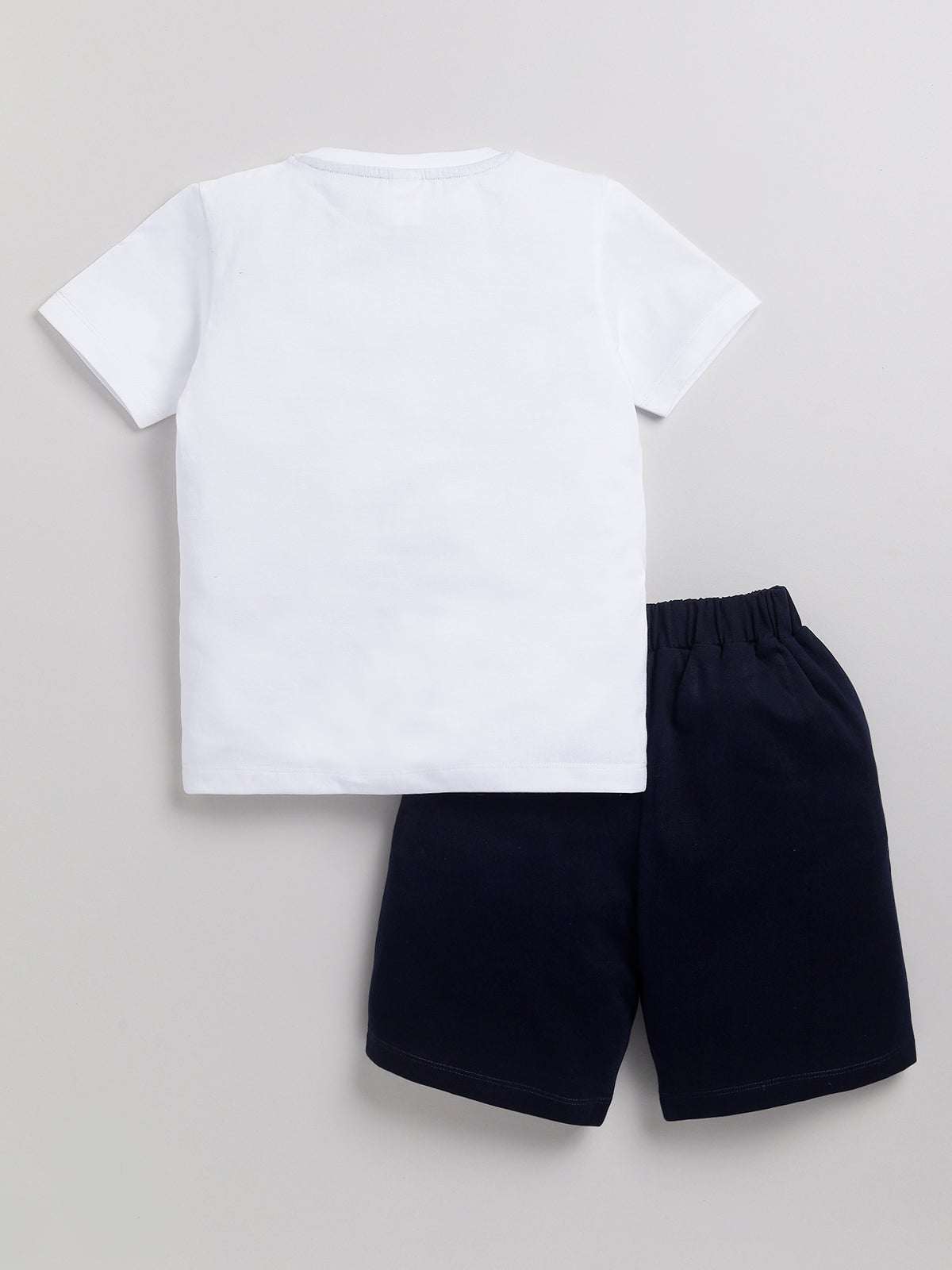Boys Casual T-shirt Shorts  (BLUE)