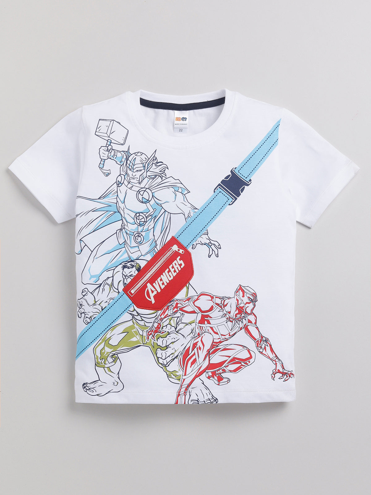 Boys Casual T-shirt Shorts  (BLUE)