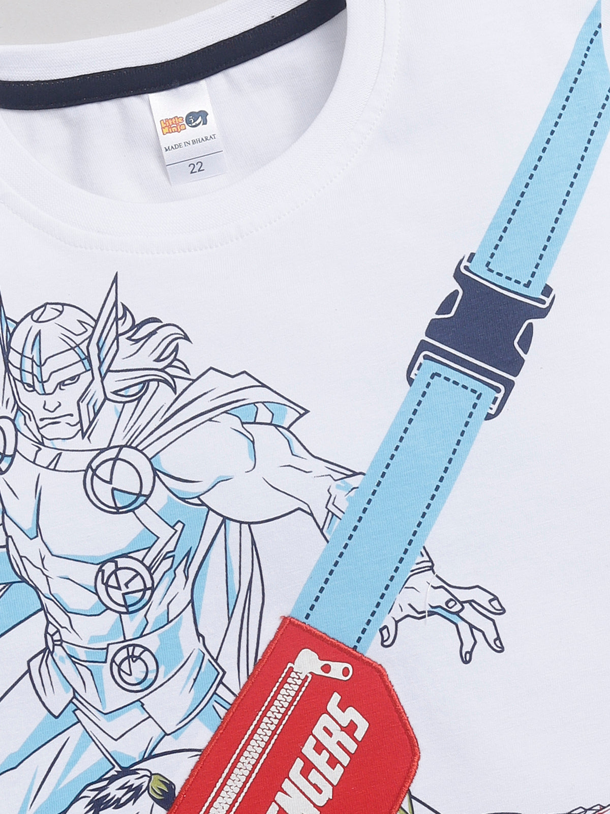 Boys Casual T-shirt Shorts  (BLUE)