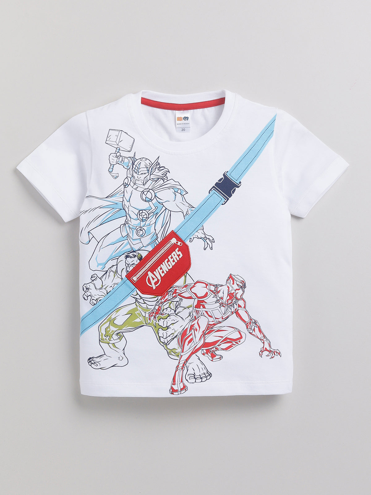 Boys Casual T-shirt Shorts  (RED)