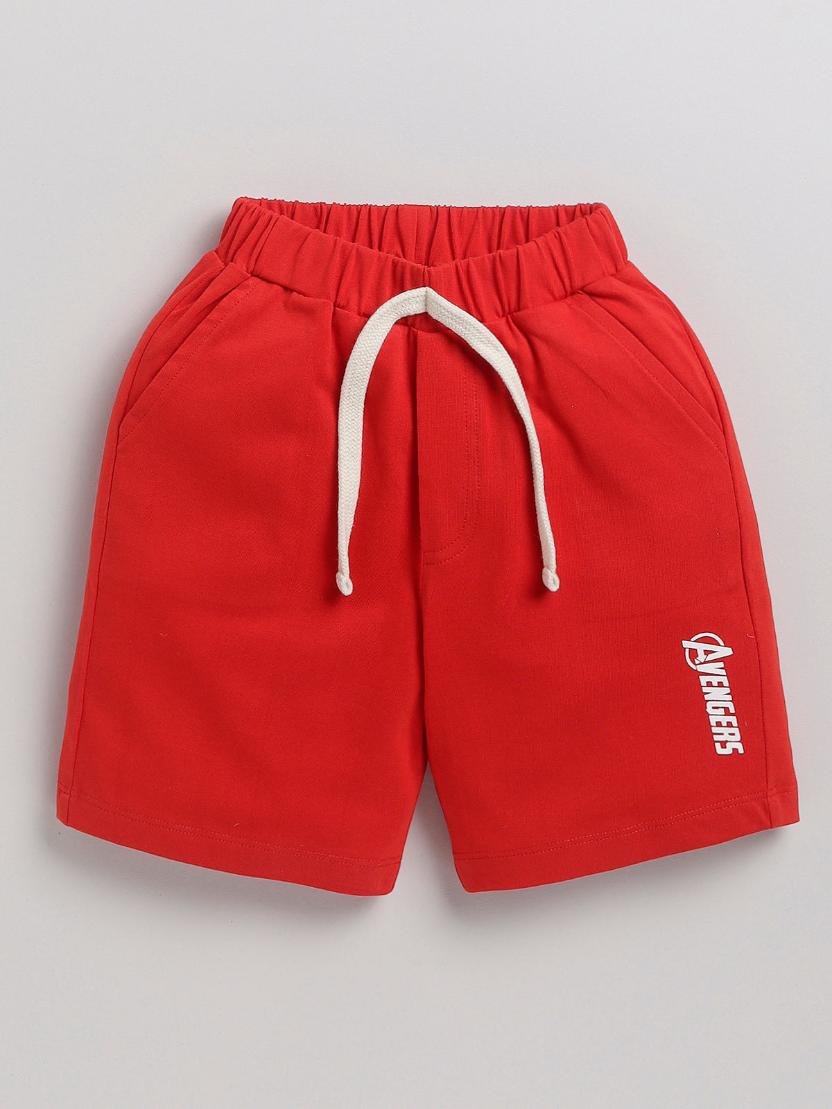 Boys Casual T-shirt Shorts  (RED)