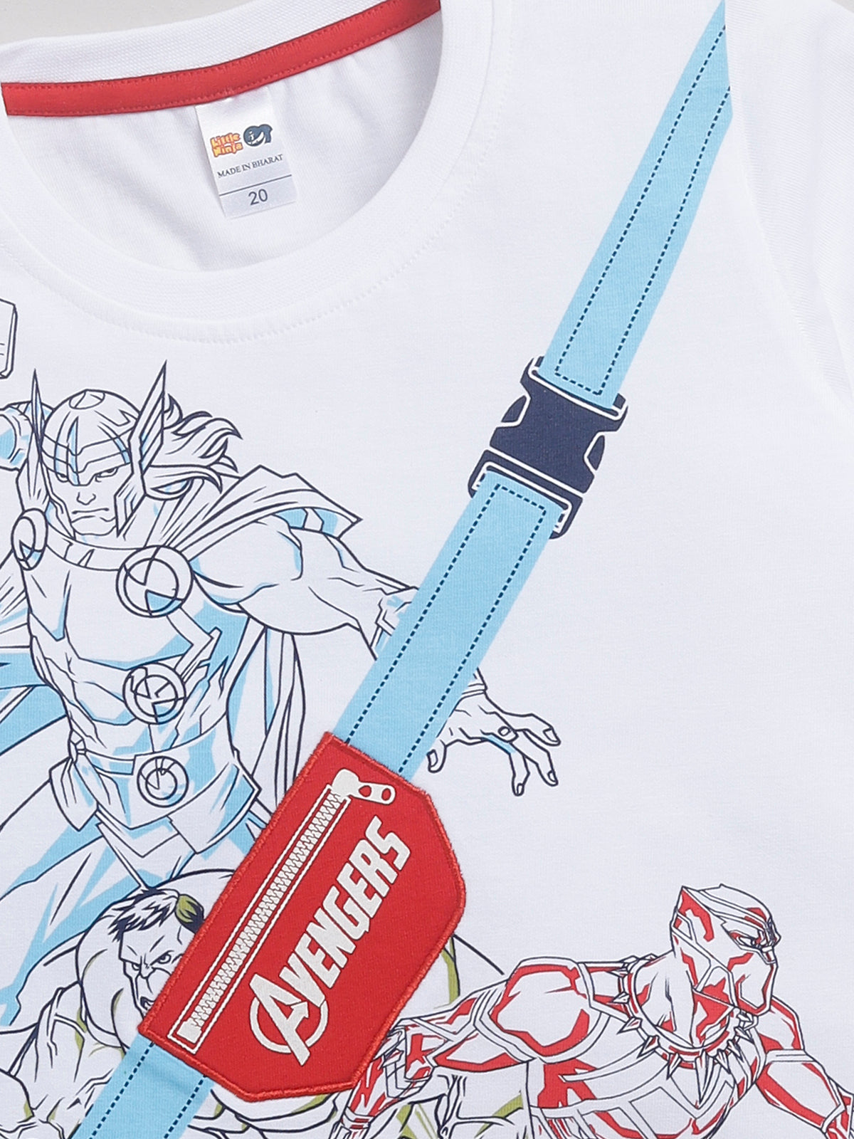 Boys Casual T-shirt Shorts  (RED)