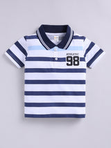 Boys Casual T-shirt Shorts  (BLUE)