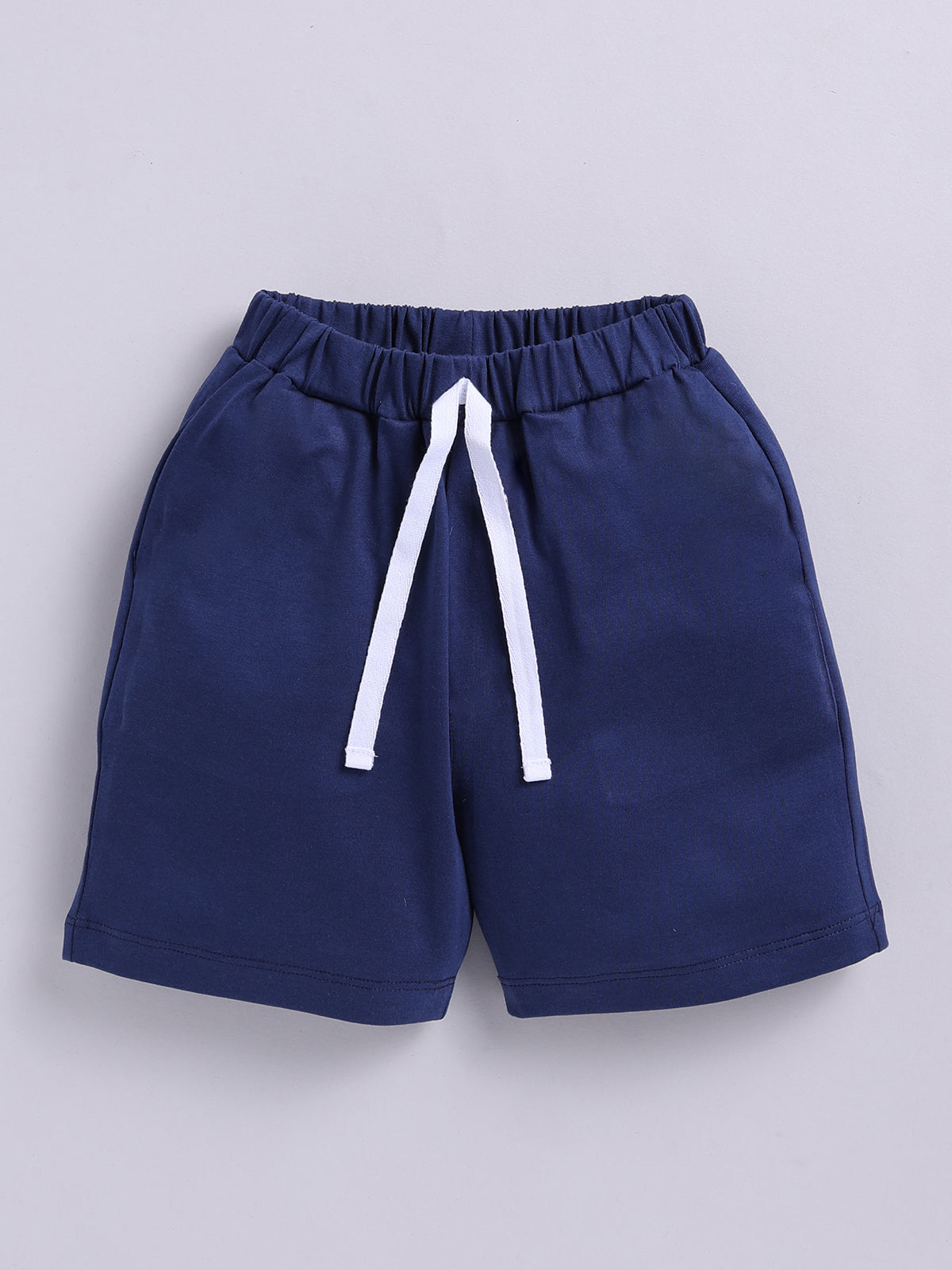 Boys Casual T-shirt Shorts  (BLUE)